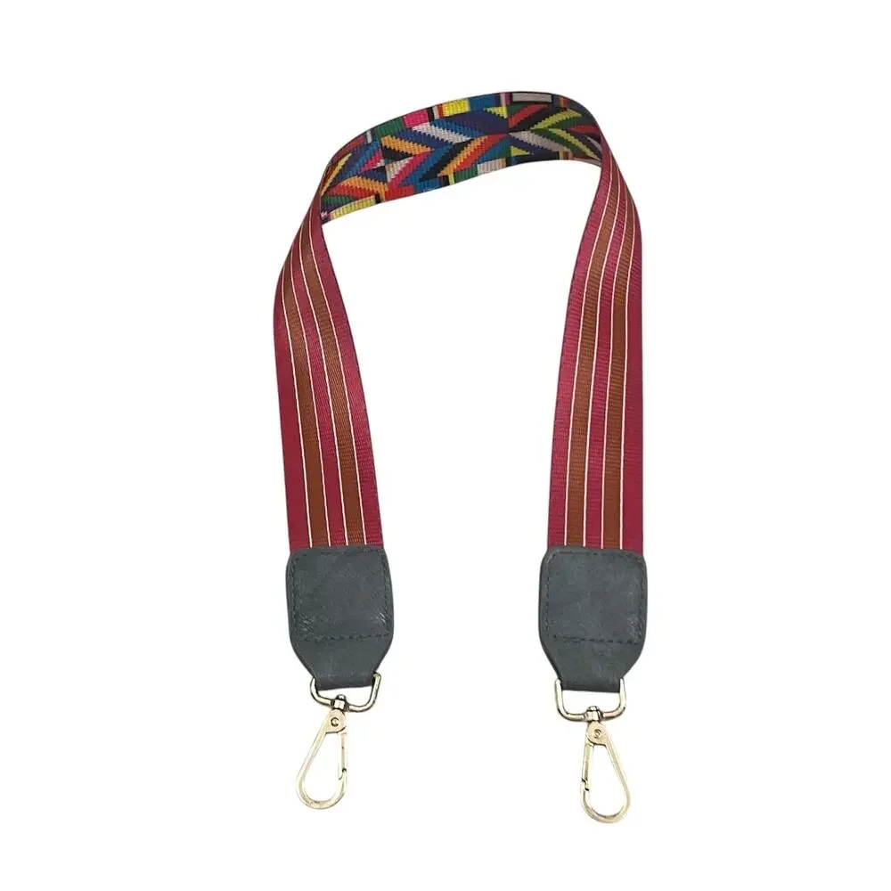 New Guitar Strap Style Colorful Striped and Chevron Purse Bag Strap - Picture 2 of 3